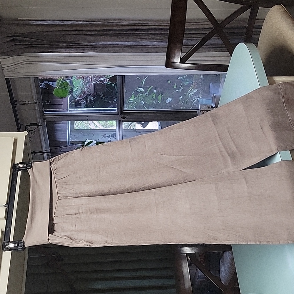NWT M made in Italy linen pants. - Picture 4 of 10